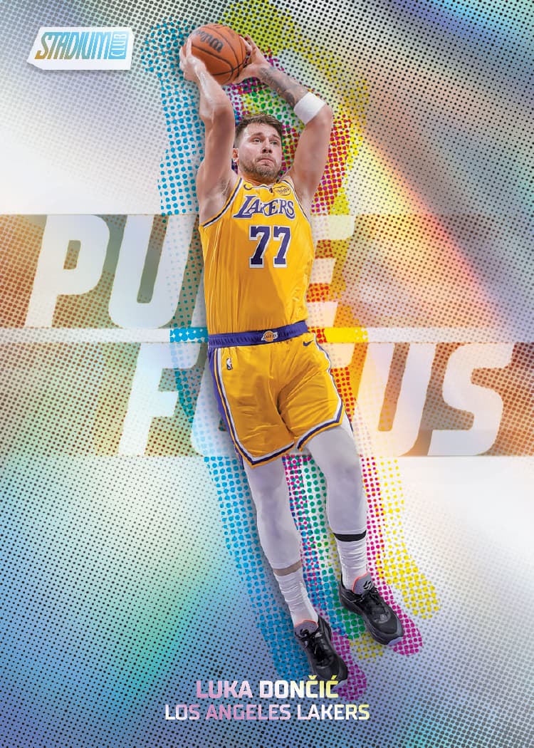 Luka Doncic Pure Focus — Topps' 2025-26 Stadium Club Basketball preview image