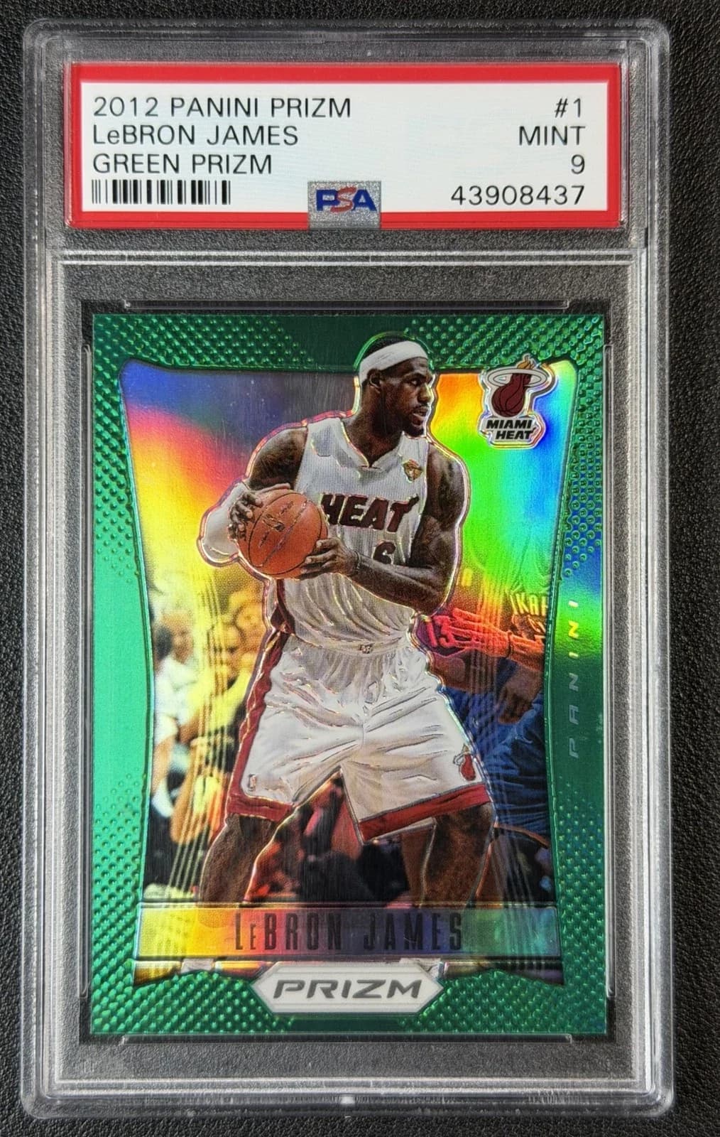 LeBron James 2012-13 Panini Prizm Green #1 example