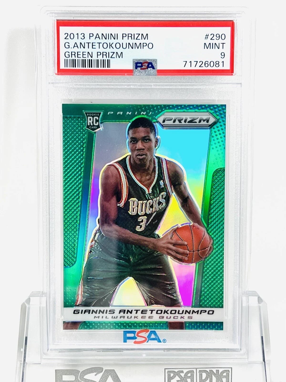 Giannis Antetokounmpo 2013-14 Panini Prizm Green #290 example