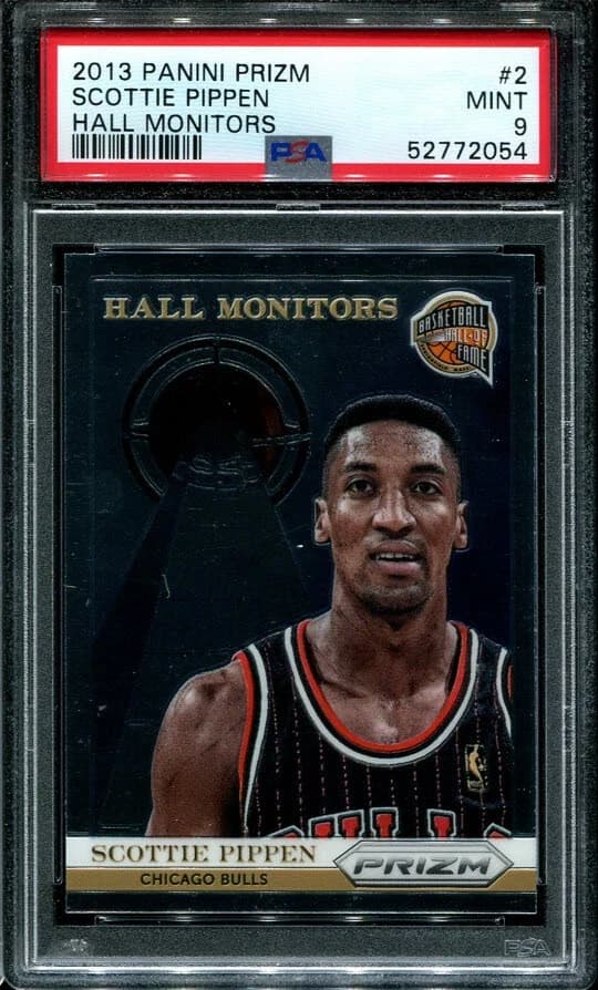 2013-14 Panini Prizm Hall Monitors Base Scottie Pippen #2 clean example scan