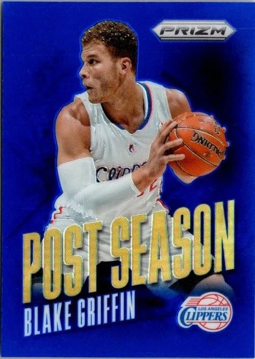 2013-14 Panini Prizm Post Season Blue Blake Griffin #8 clean example scan