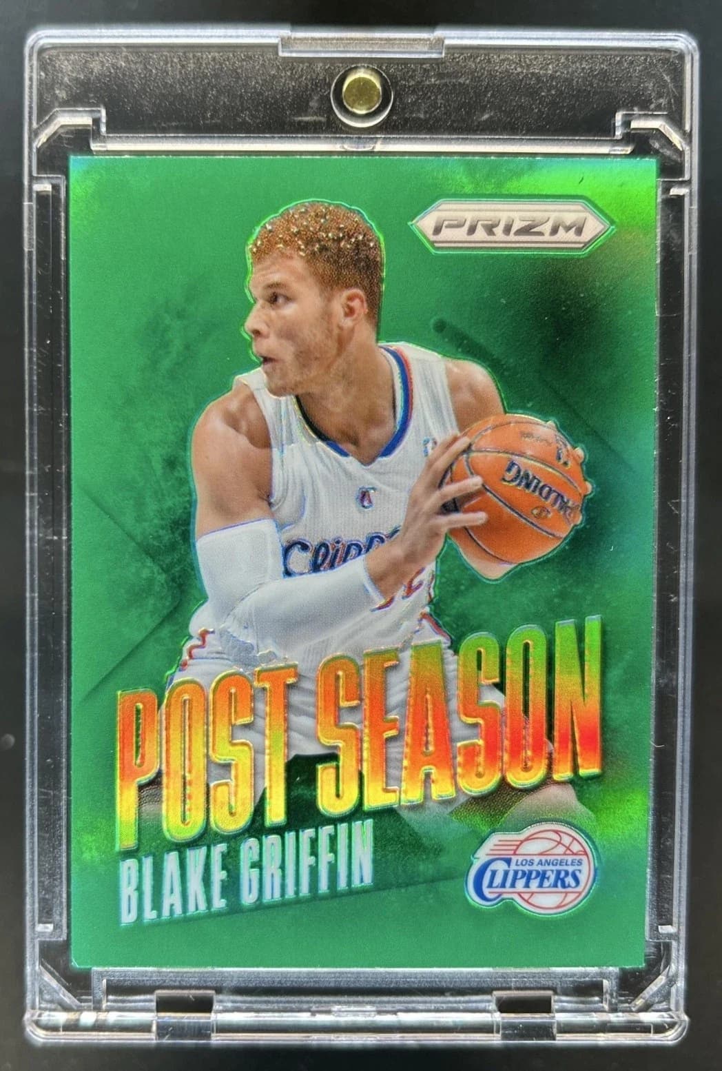 2013-14 Panini Prizm Post Season Green Blake Griffin #8 clean example scan