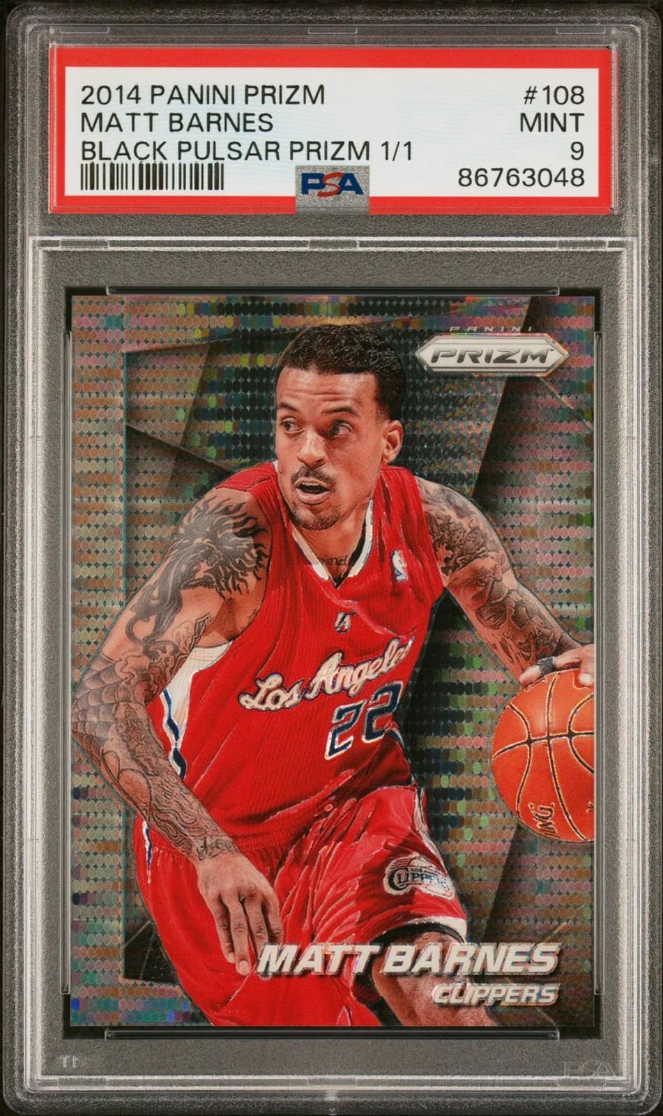 Matt Barnes 2014-15 Panini Prizm Black Pulsar 1/1 #108 example