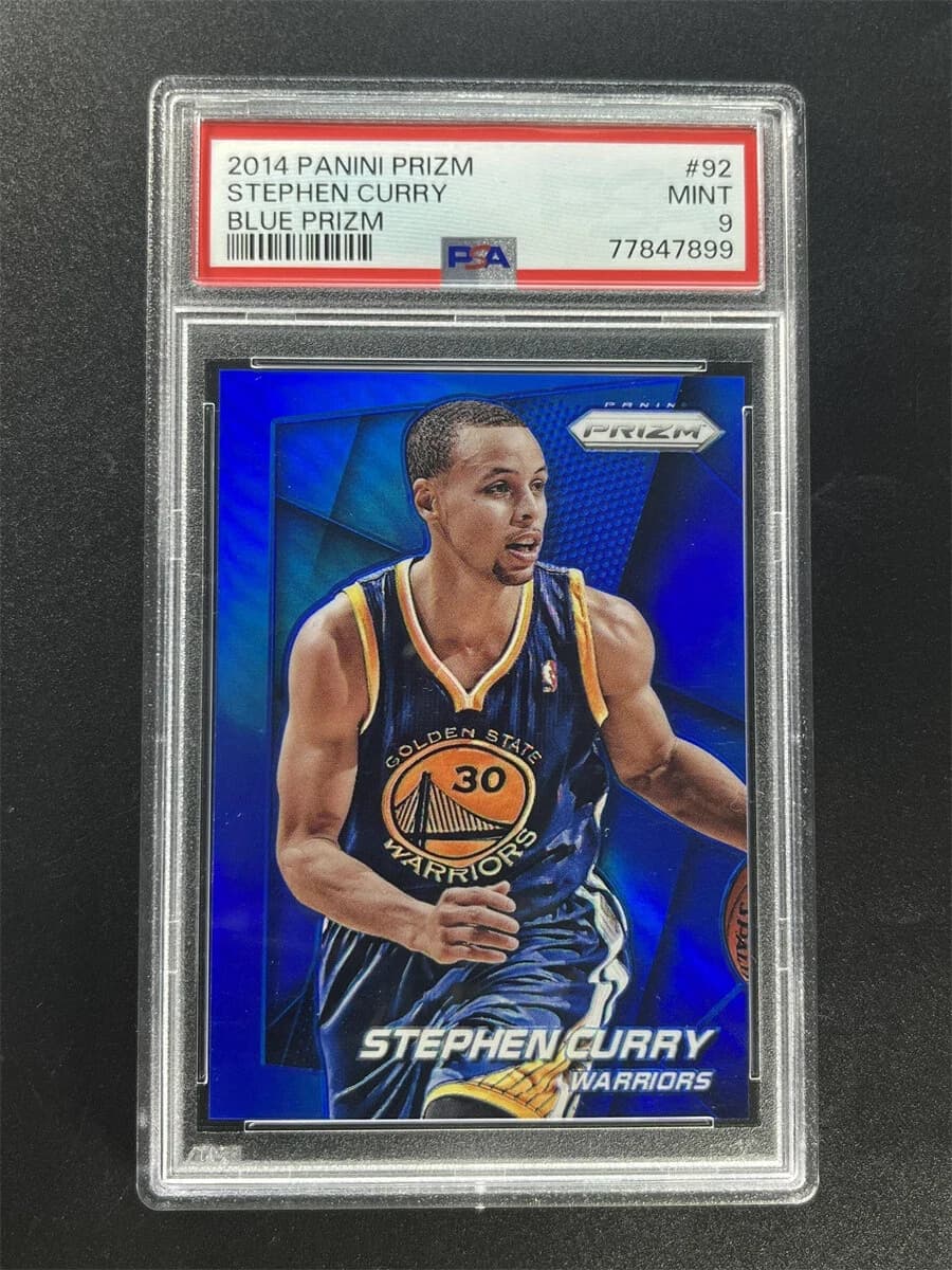 Stephen Curry 2014-15 Panini Prizm Blue /99 #92 example