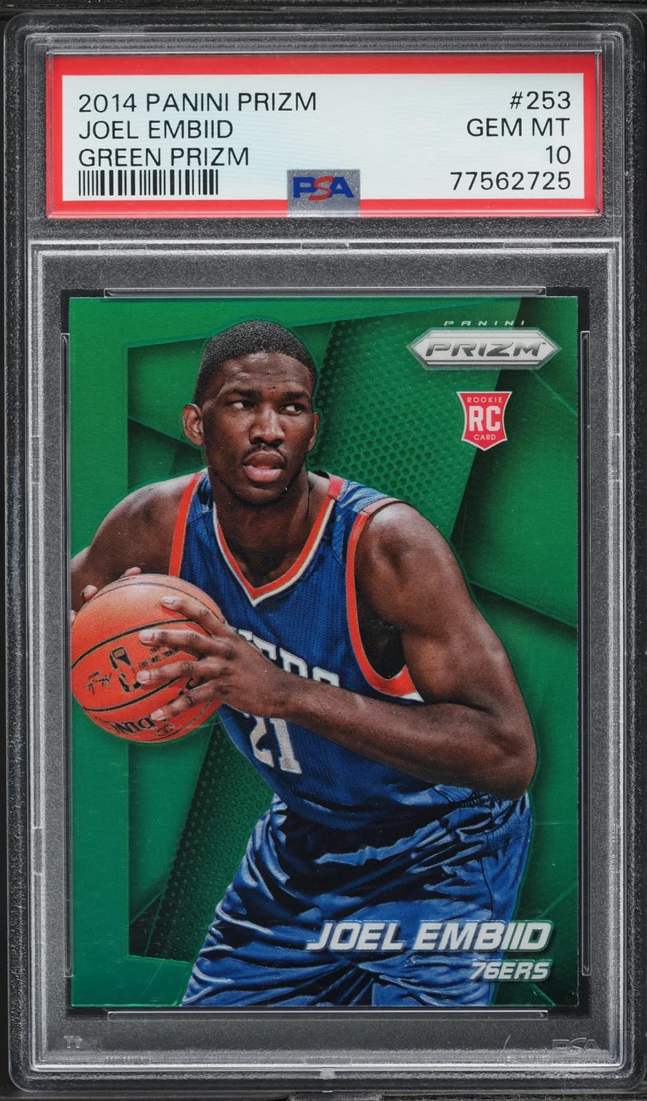 Joel Embiid 2014-15 Panini Prizm Green #253 example