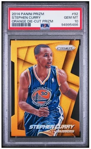 Stephen Curry 2014-15 Panini Prizm Orange Die-Cut /139 #92 example