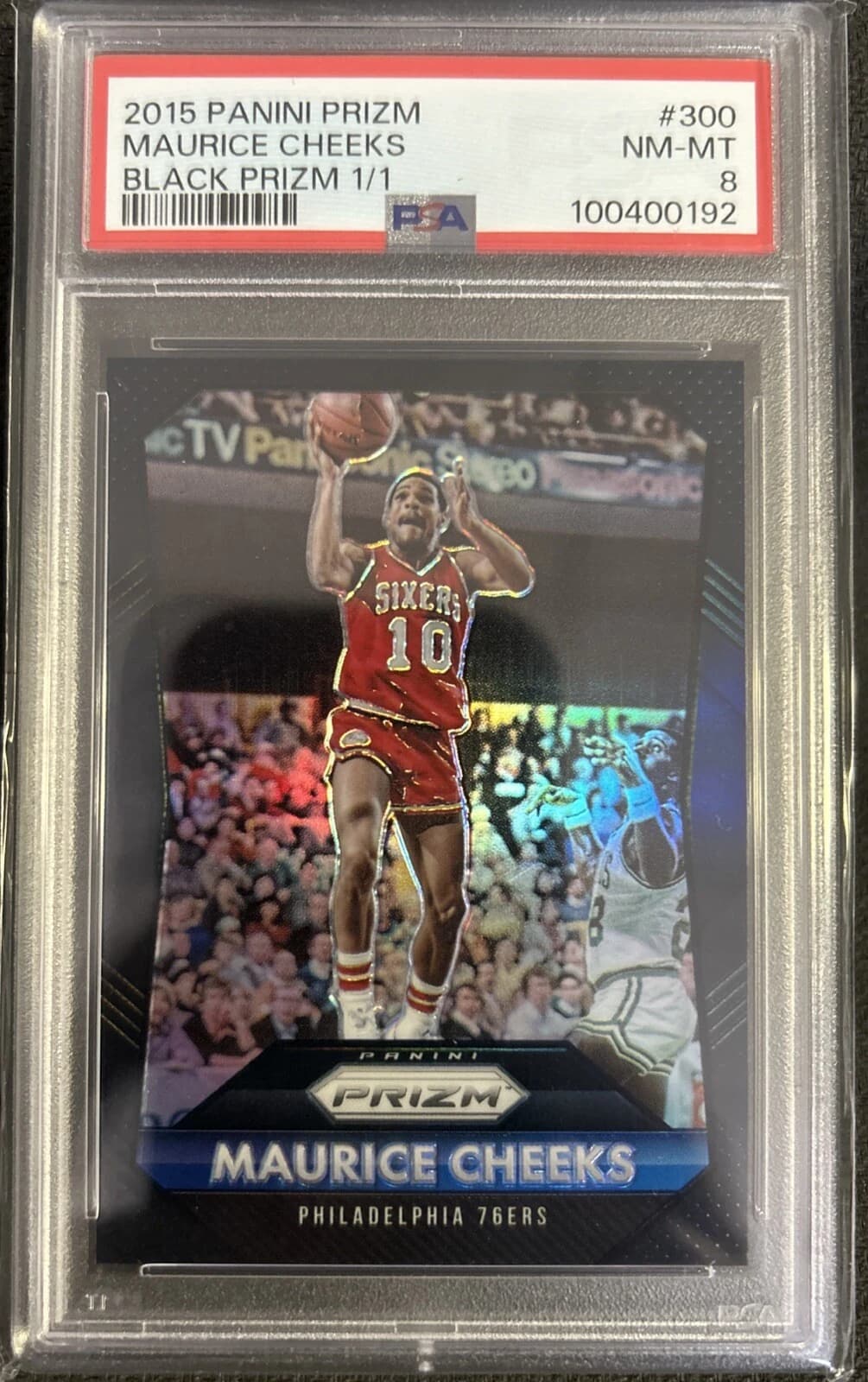 Maurice Cheeks 2015-16 Panini Prizm Black 1/1 #300 example