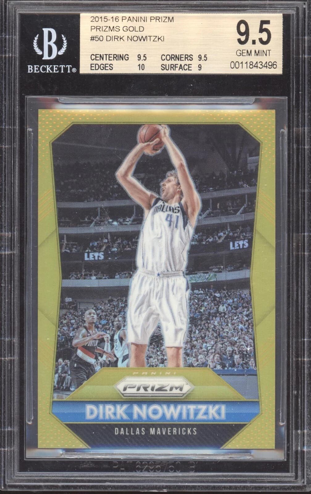 Dirk Nowitzki 2015-16 Panini Prizm Gold /10 #50 example
