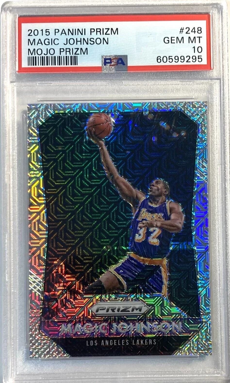 Magic Johnson 2015-16 Panini Prizm Mojo /25 #248 example
