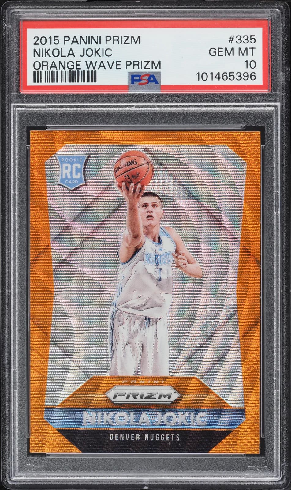 Nikola Jokic 2015-16 Panini Prizm Orange Wave #335 example