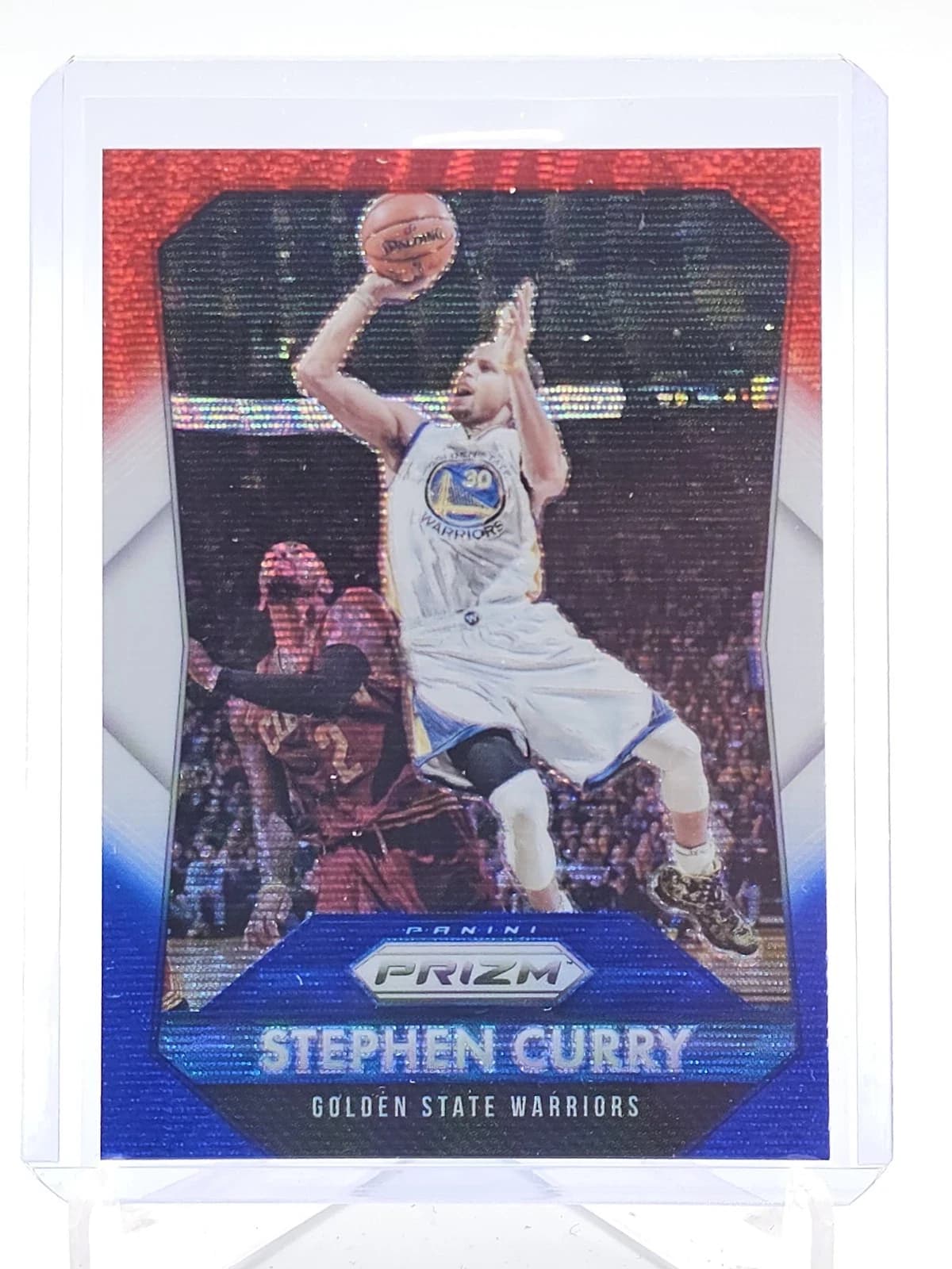 Stephen Curry 2015-16 Panini Prizm Red/White/Blue #170 example
