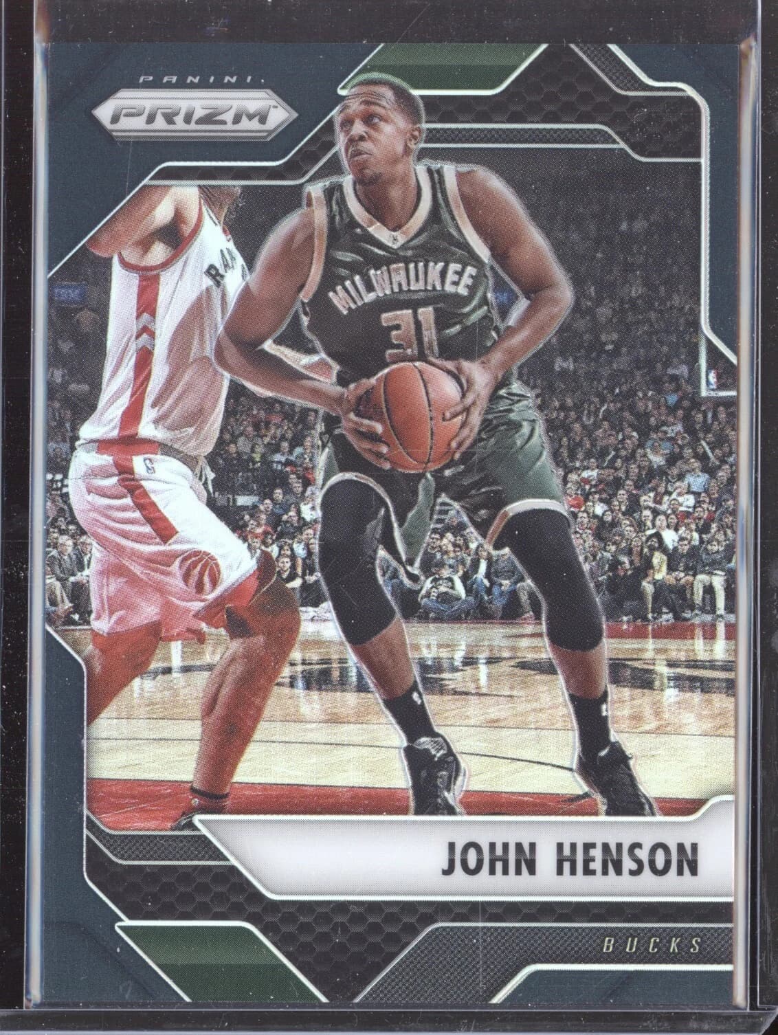 John Henson 2016-17 Panini Prizm Black 1/1 #18 example