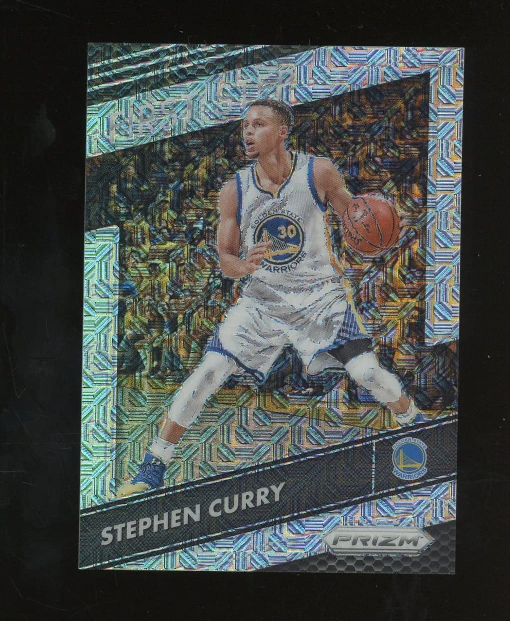 2016-17 Panini Prizm First Step Mojo Stephen Curry #4 clean example scan