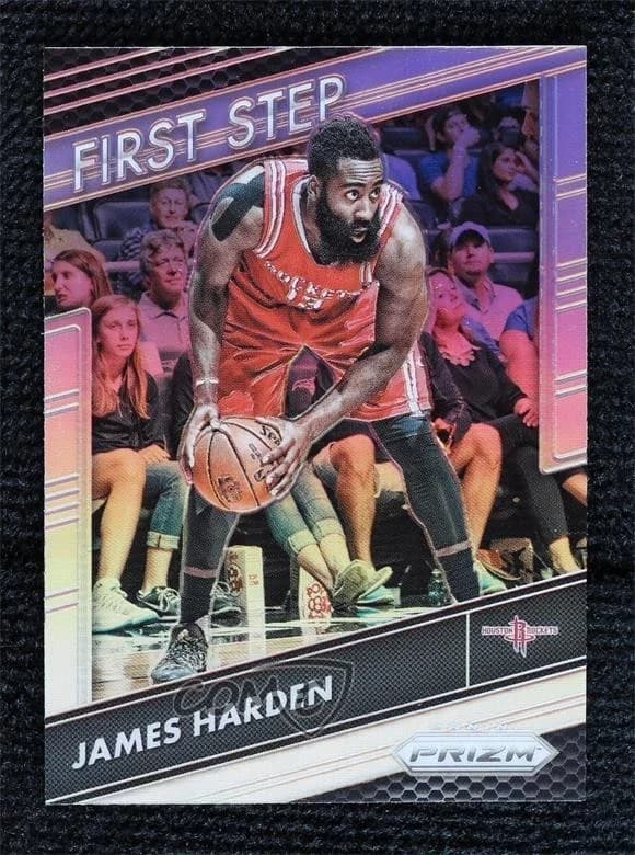2016-17 Panini Prizm First Step Silver James Harden #10 clean example scan