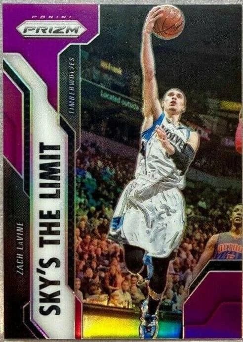 2016-17 Panini Prizm Sky's the Limit Base Zach LaVine #1 clean example scan