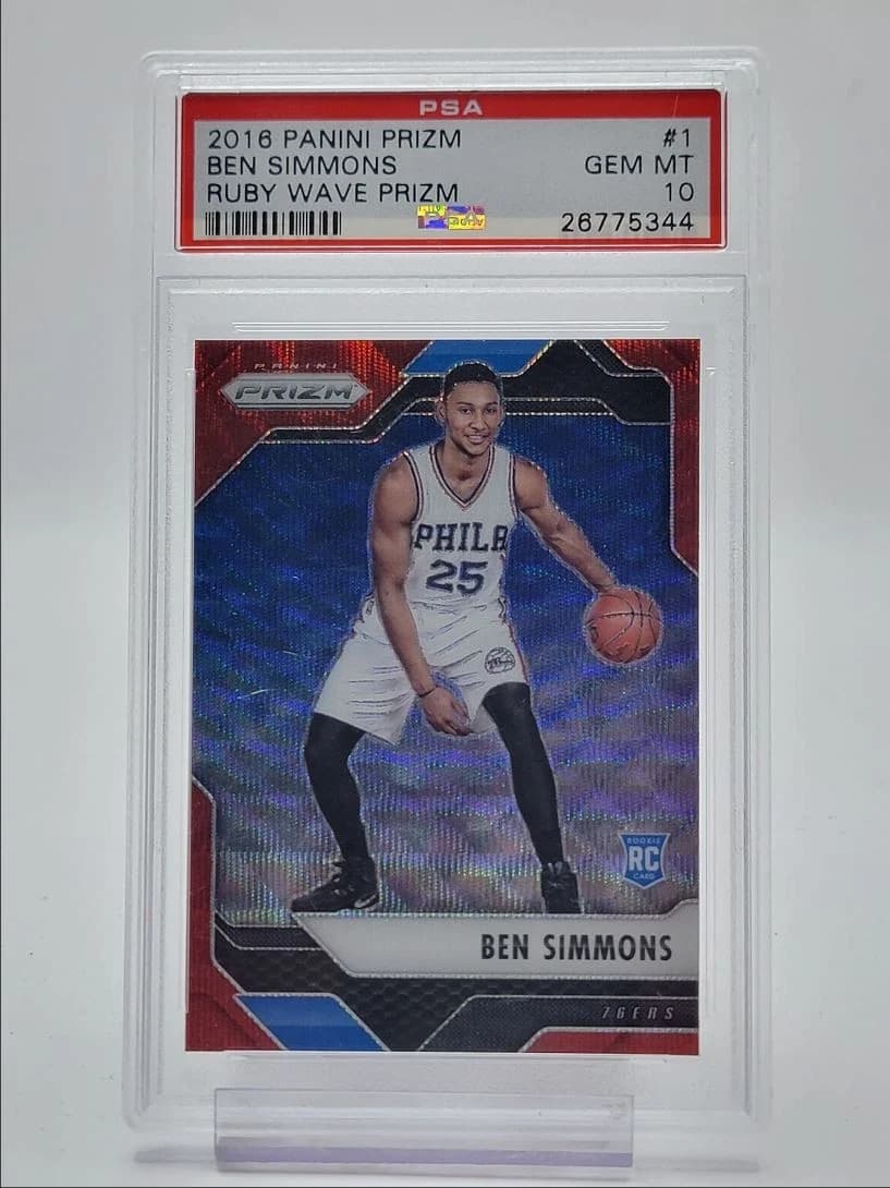 Ben Simmons 2016-17 Panini Prizm Ruby Wave #1 example