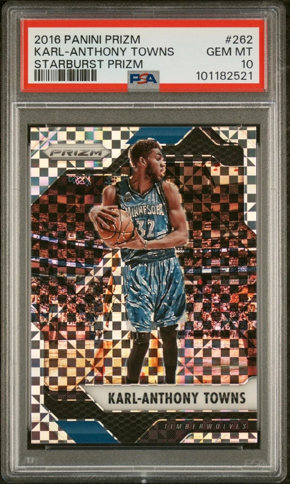 Karl-Anthony Towns 2016-17 Panini Prizm Starburst #262 example