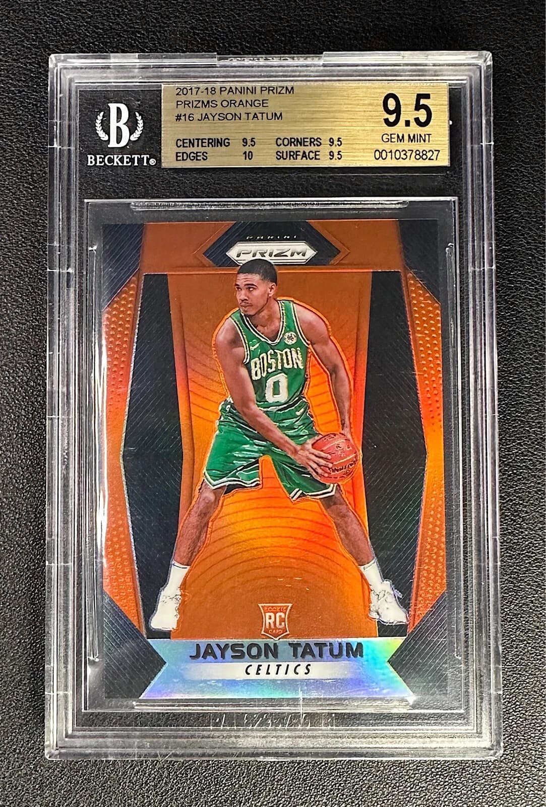 Jayson Tatum 2017-18 Panini Prizm Orange /49 #16 example