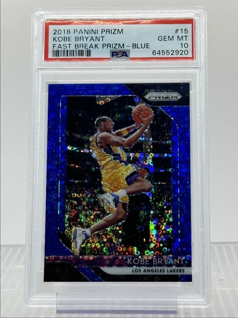 Kobe Bryant 2018-19 Panini Prizm Fast Break Blue /175 #15 example