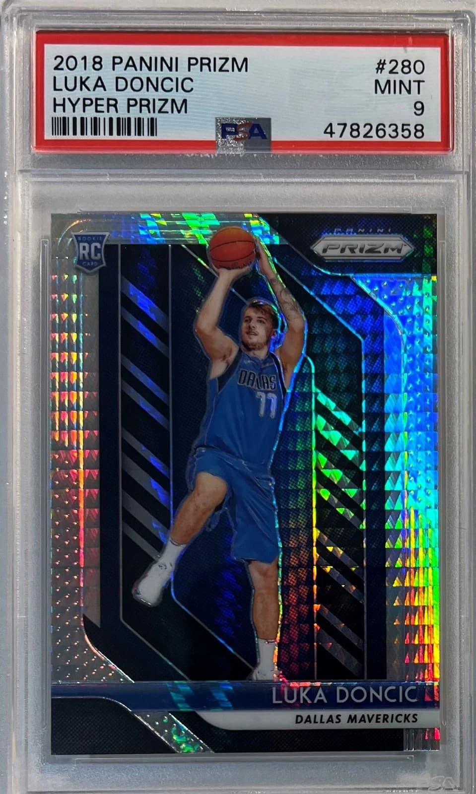 Luka Doncic 2018-19 Panini Prizm Hyper #280 example