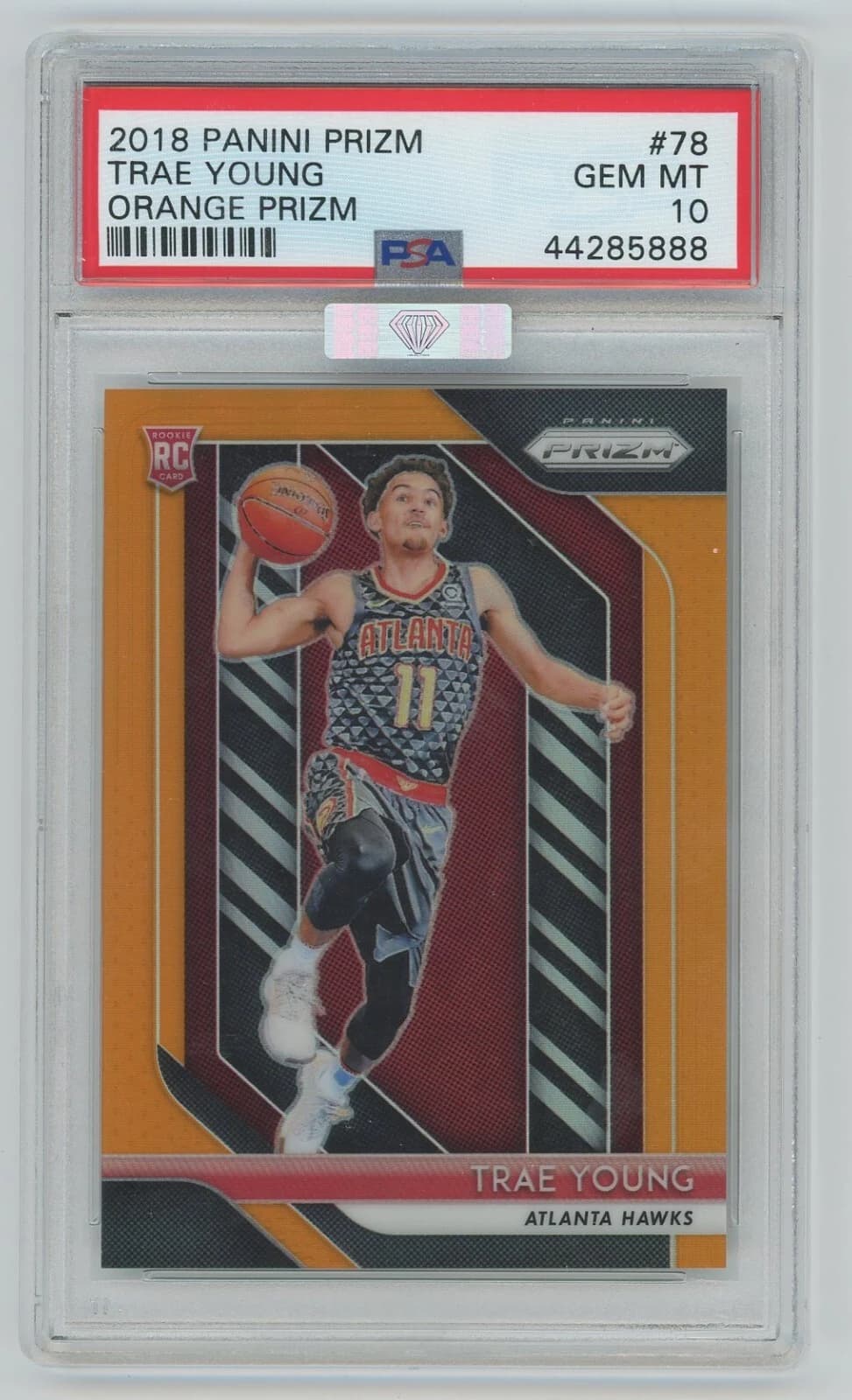 Trae Young 2018-19 Panini Prizm Orange /49 #78 example
