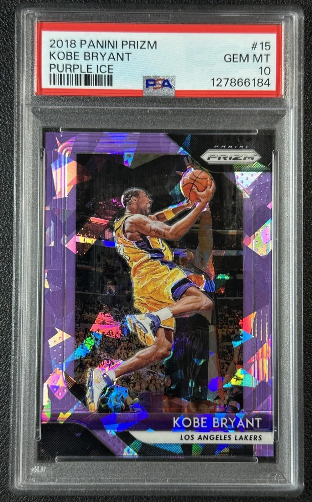 Kobe Bryant 2018-19 Panini Prizm Purple Ice /149 #15 example
