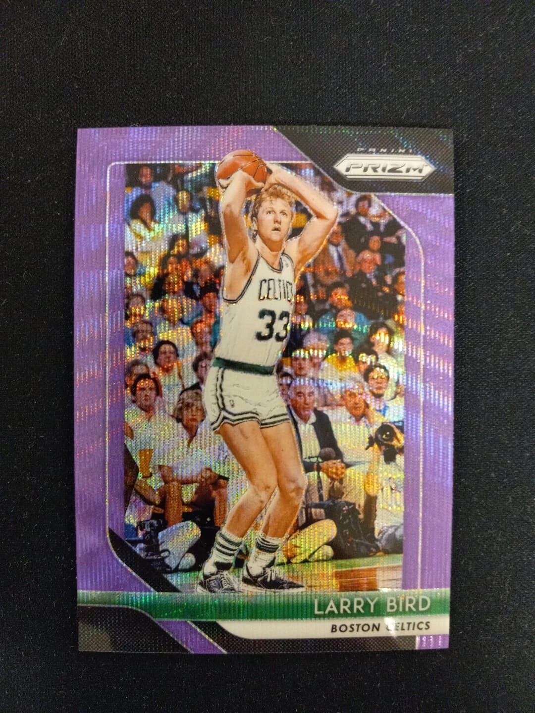 Larry Bird 2018-19 Panini Prizm Purple Wave #85 example