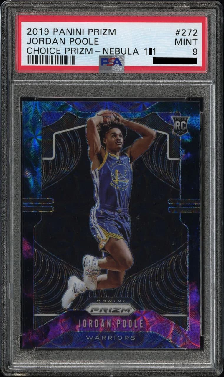 2019-20 Panini Prizm Choice Nebula 1/1 Jordan Poole #272 example