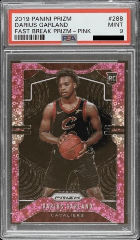 2019-20 Panini Prizm Fast Break Pink /50 Darius Garland #288 example