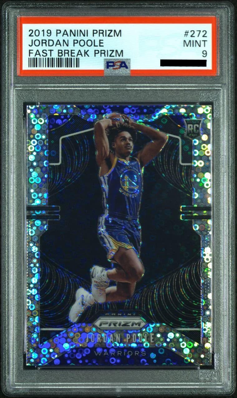 2019-20 Panini Prizm Fast Break Jordan Poole #272 example
