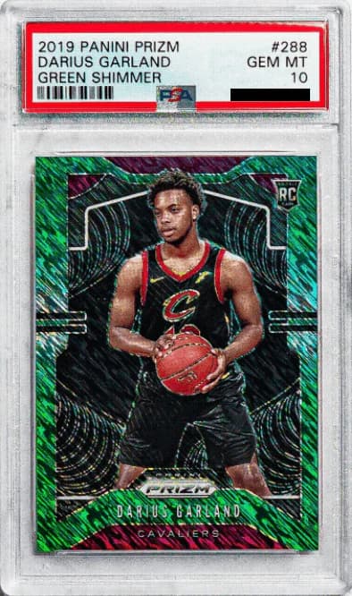 2019-20 Panini Prizm Green Shimmer /25 Darius Garland #288 example