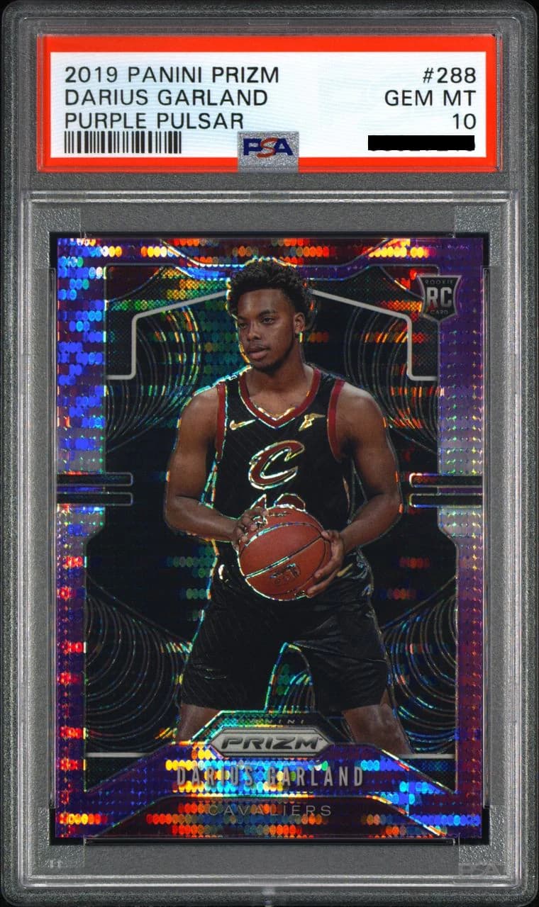2019-20 Panini Prizm Purple Pulsar /35 Darius Garland #288 example