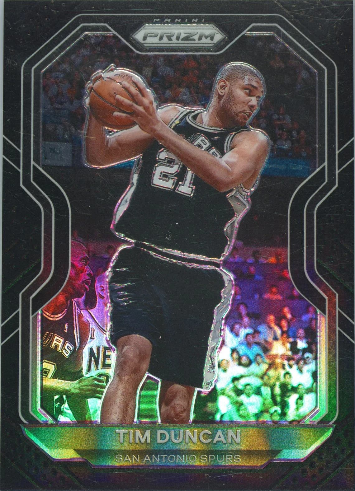 2020-21 Panini Prizm Black 1/1 Tim Duncan #30 example