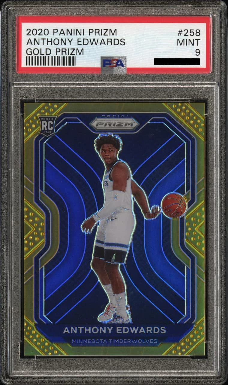 2020-21 Panini Prizm Gold /10 Anthony Edwards #258 example
