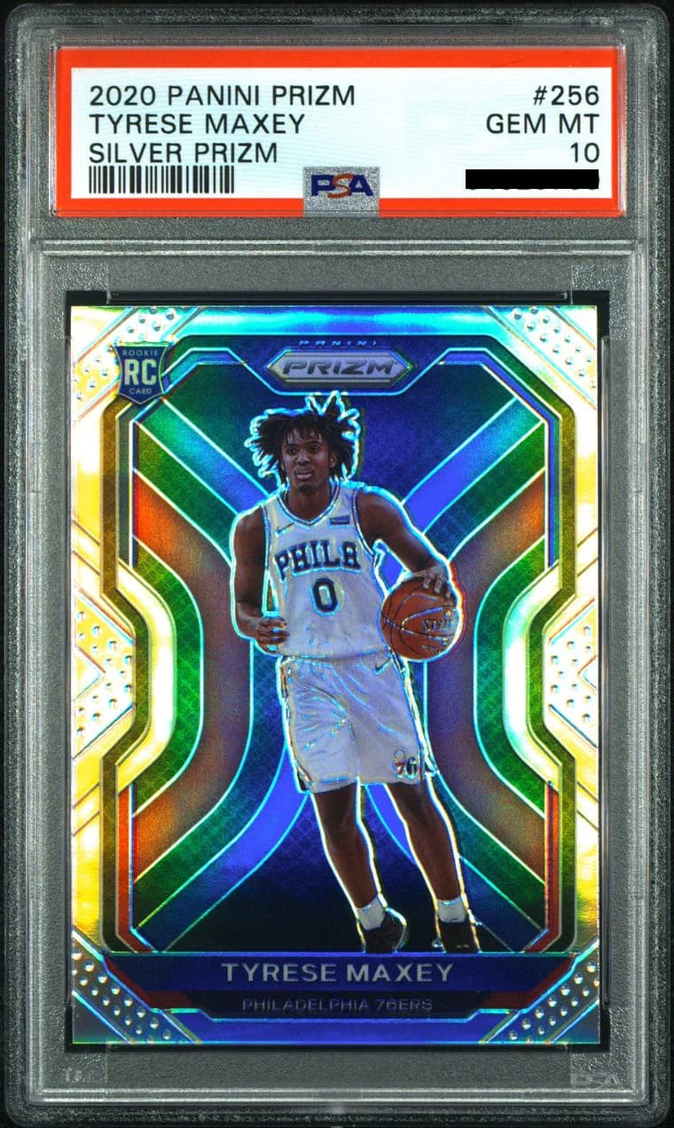 2020-21 Panini Prizm Silver Tyrese Maxey #256 example
