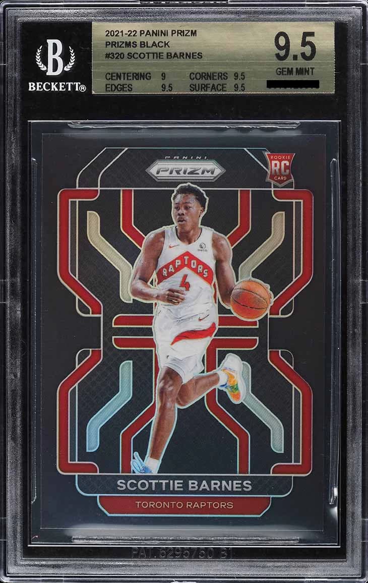 2021-22 Panini Prizm Black 1/1 Scottie Barnes #320 example