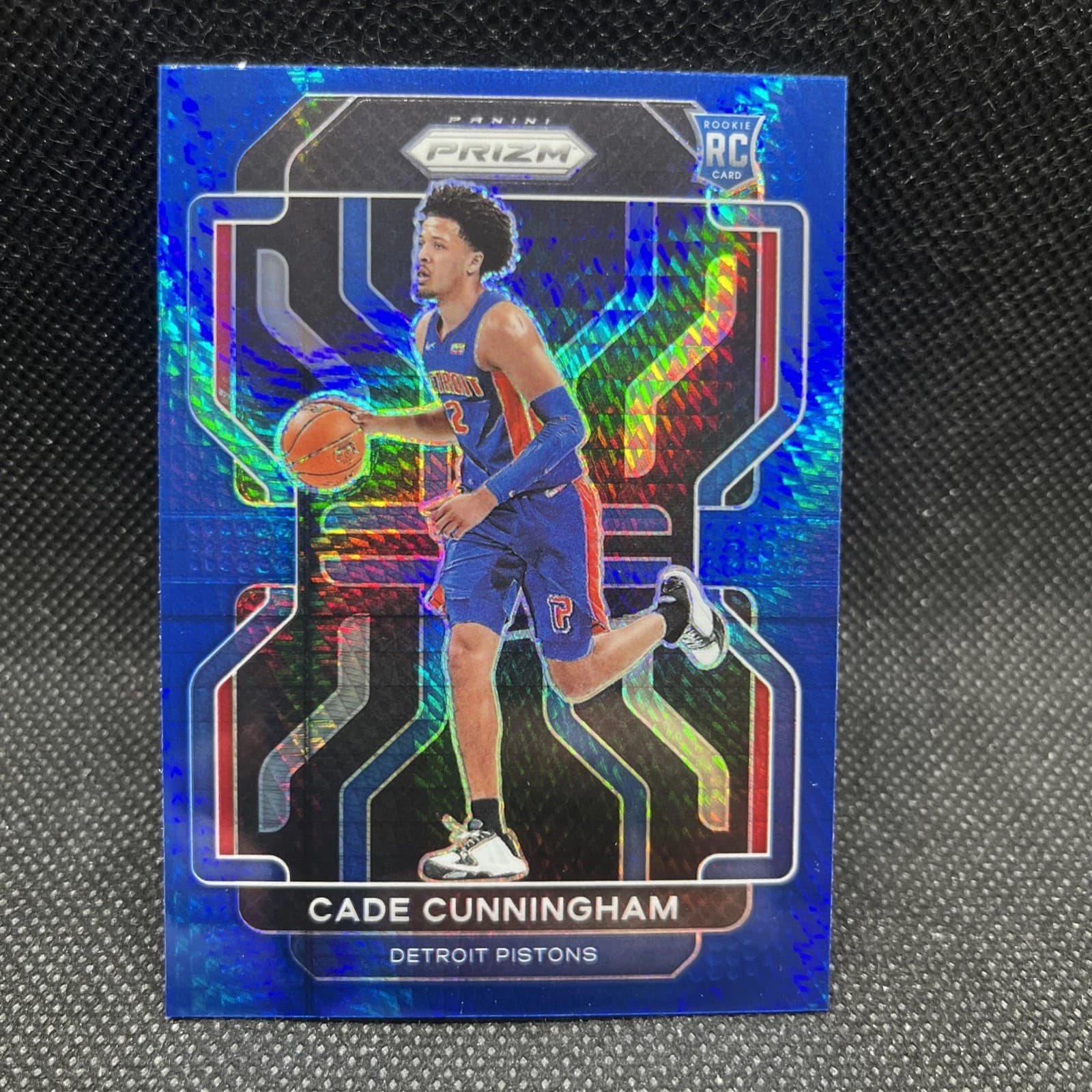 2021-22 Panini Prizm Blue Hyper Cade Cunningham #282 example