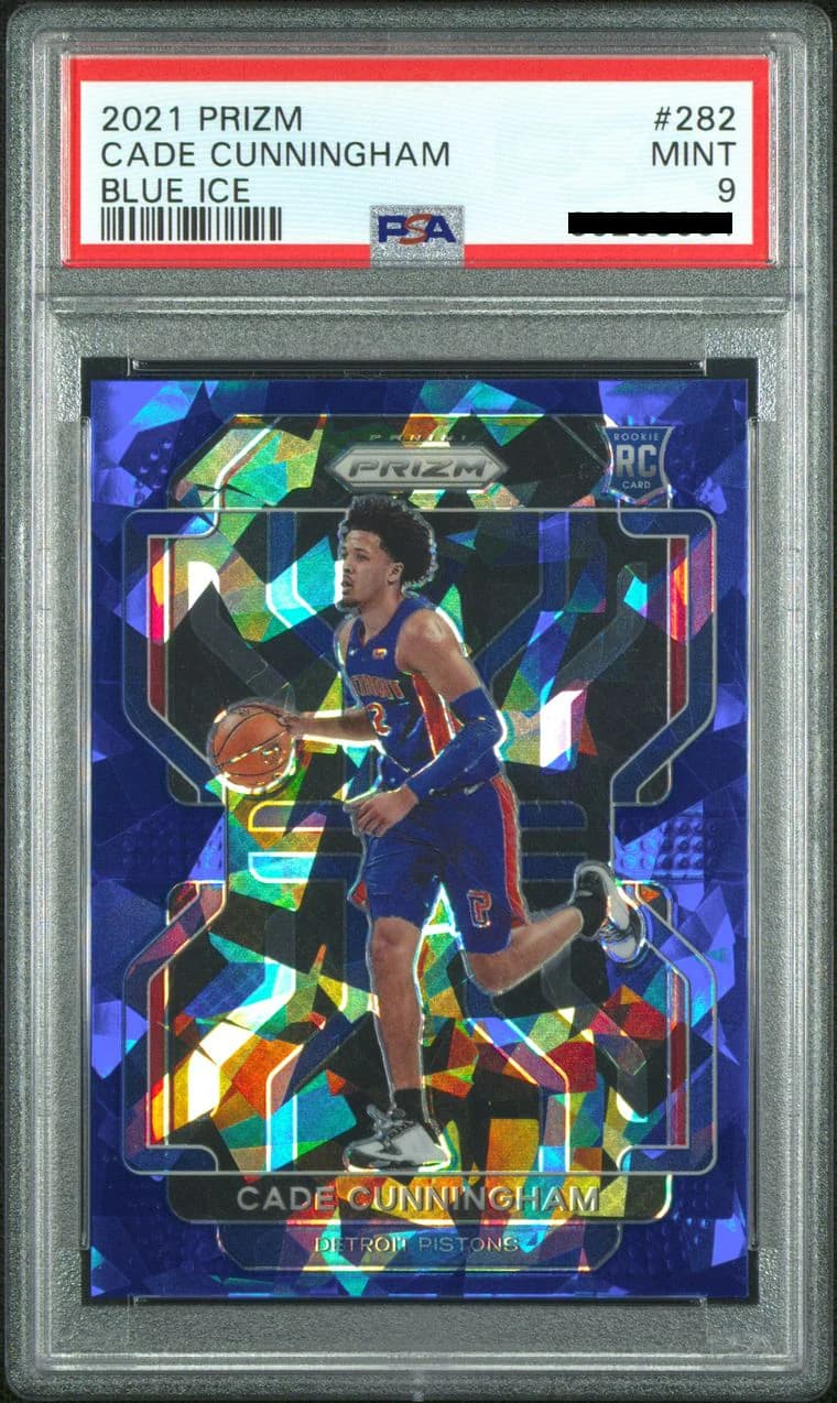 2021-22 Panini Prizm Blue Ice /125 Cade Cunningham #282 example