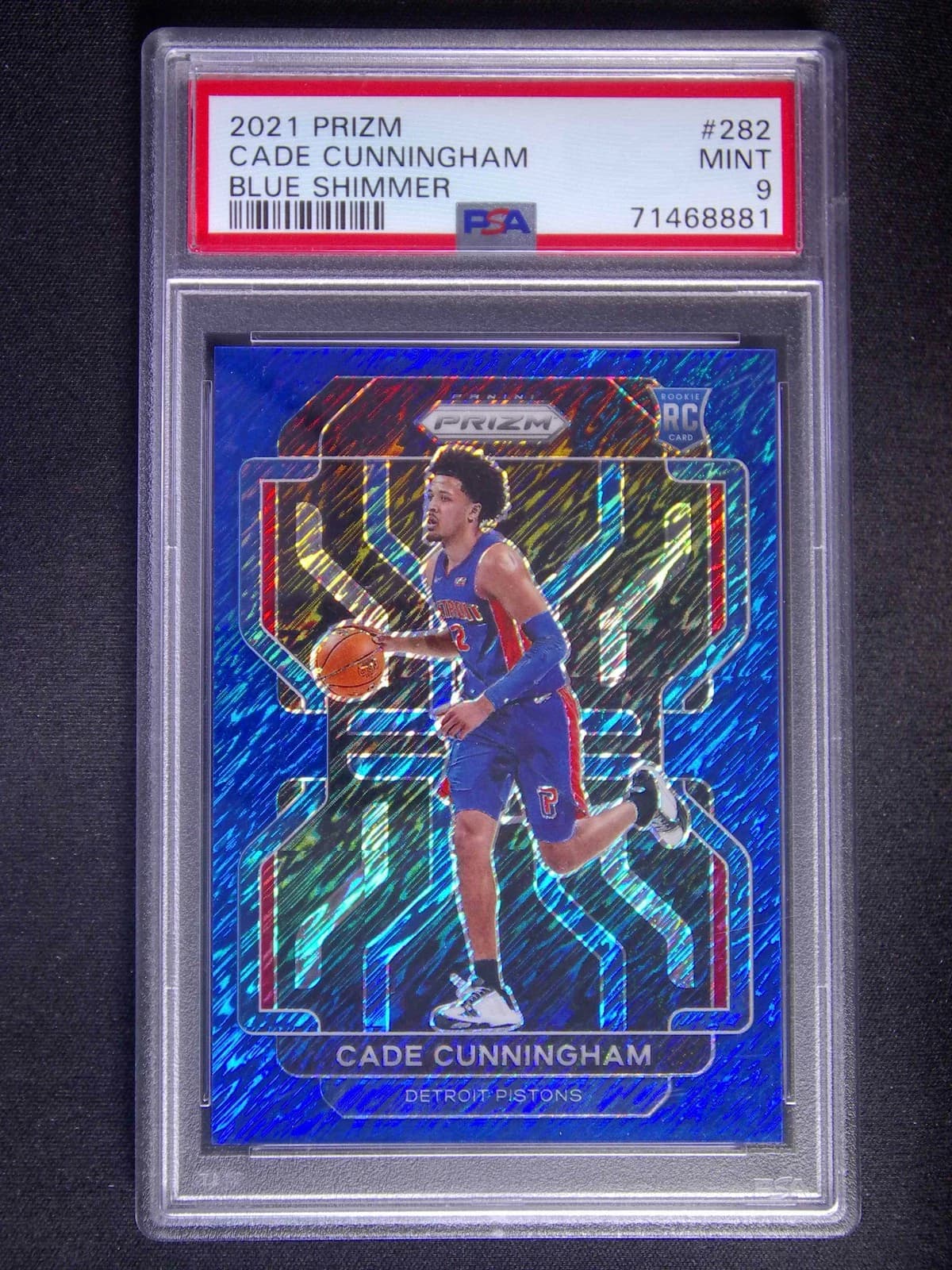 2021-22 Panini Prizm Blue Shimmer /30 Cade Cunningham #282 example