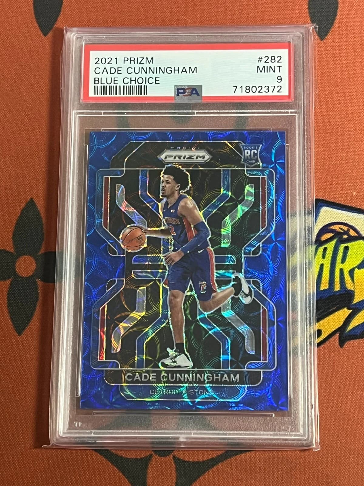 2021-22 Panini Prizm Choice Blue /39 Cade Cunningham #282 example