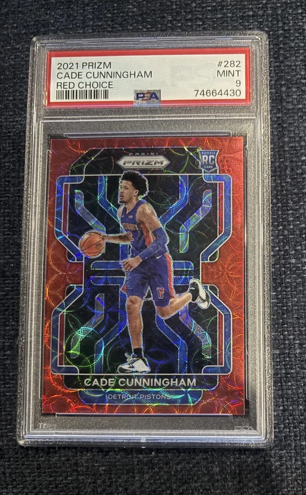 2021-22 Panini Prizm Choice Red /88 Cade Cunningham #282 example