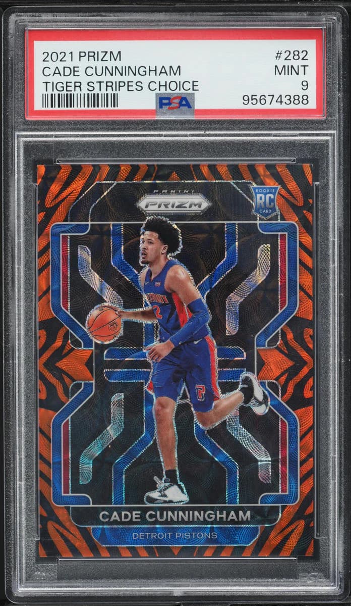 2021-22 Panini Prizm Choice Tiger Stripes Cade Cunningham #282 example