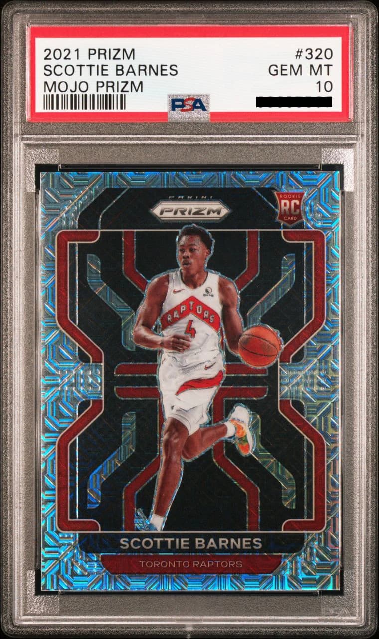 2021-22 Panini Prizm Mojo /25 Scottie Barnes #320 example