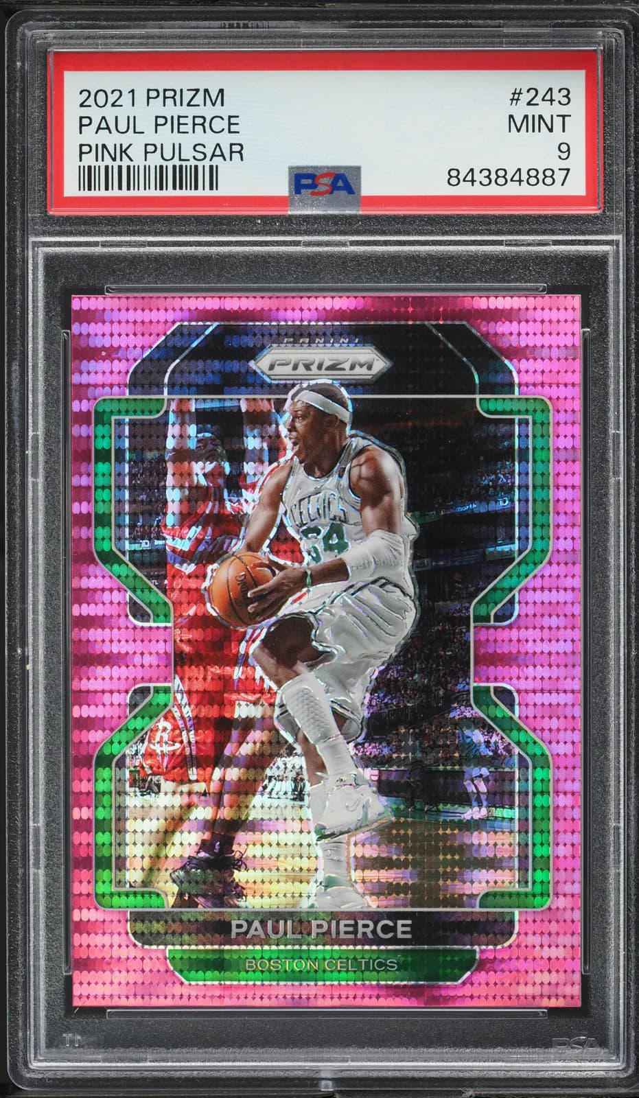 2021-22 Panini Prizm Pink Pulsar /42 Paul Pierce #243 example