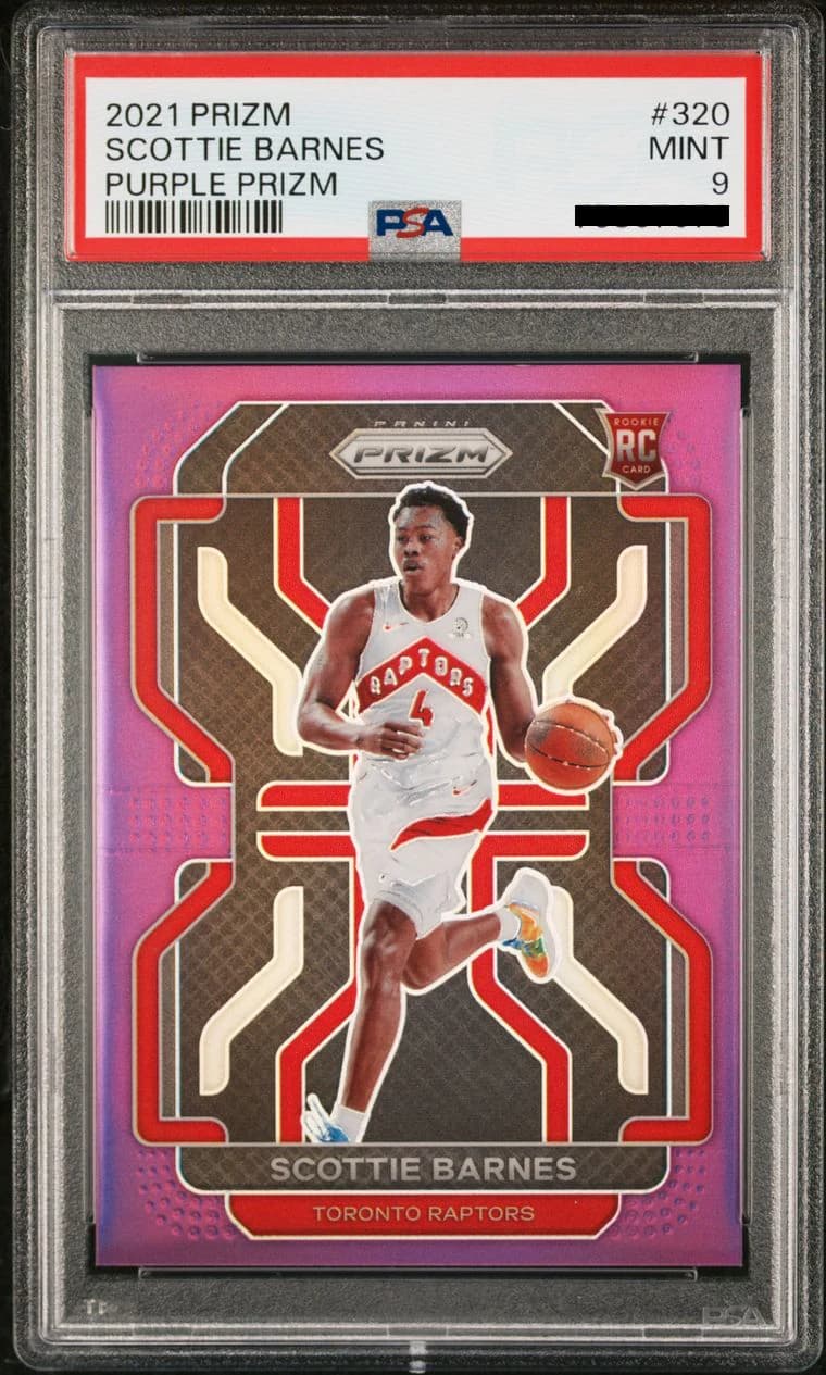 2021-22 Panini Prizm Purple /99 Scottie Barnes #320 example