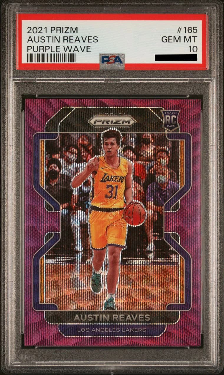 2021-22 Panini Prizm Purple Wave Austin Reaves #165 example
