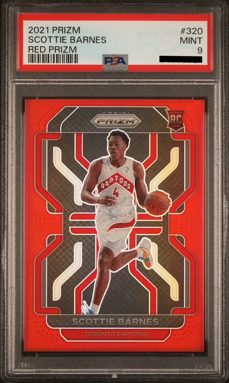 2021-22 Panini Prizm Red /299 Scottie Barnes #320 example