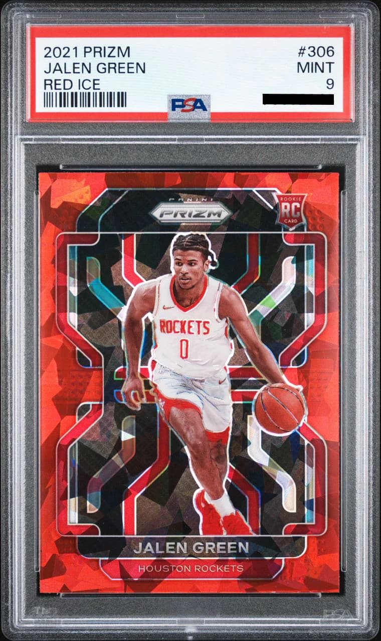 2021-22 Panini Prizm Red Ice Jalen Green #306 example