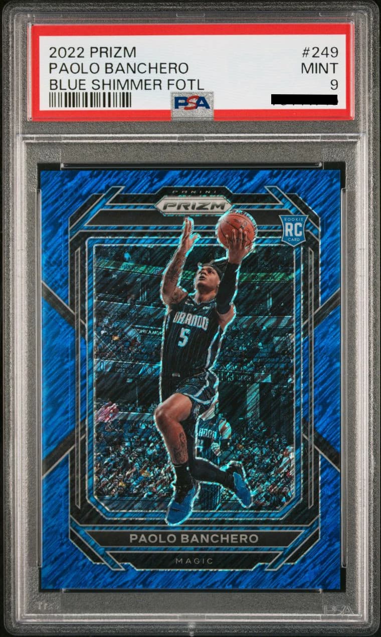 2022-23 Panini Prizm Blue Shimmer /35 Paolo Banchero #249 example
