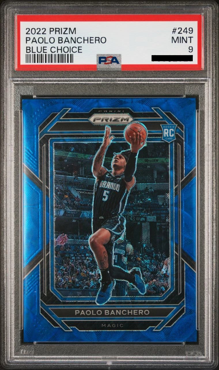 2022-23 Panini Prizm Choice Blue /49 Paolo Banchero #249 example
